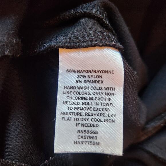 HALOGEN Nordstrom Black Slight Bootcut Stretchy Dress Pant 8 - Picture 10 of 10